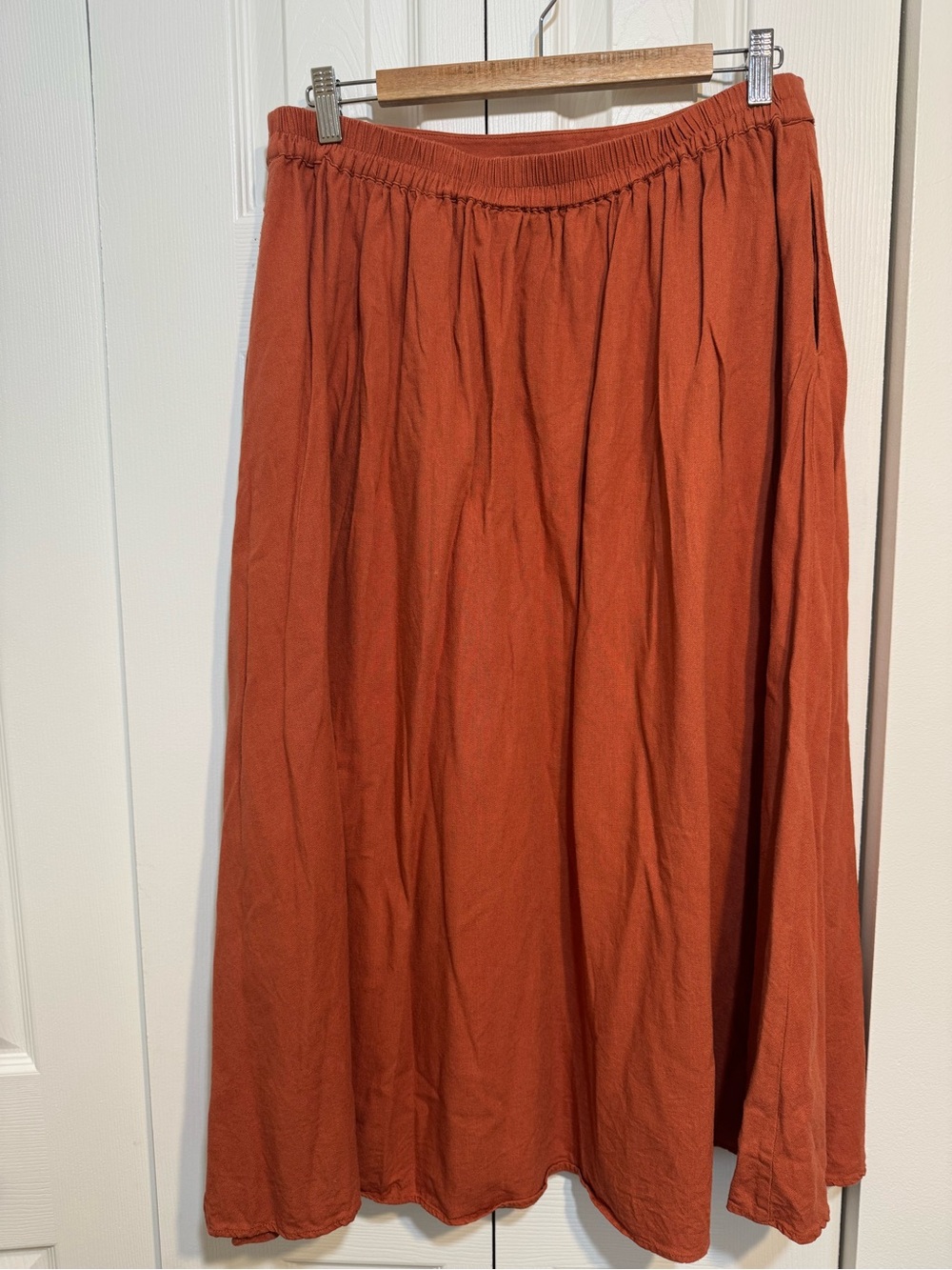 House of Harlow 1960 Rust A-Line Maxi Skirt size m - Picture 3 of 5